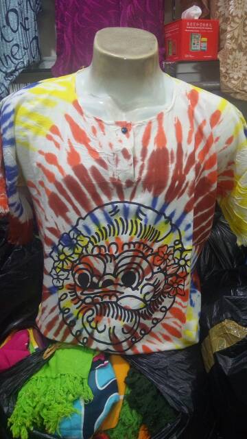 TerLaris Baju Bali Unisex Gradasi Warna Motif Barong
