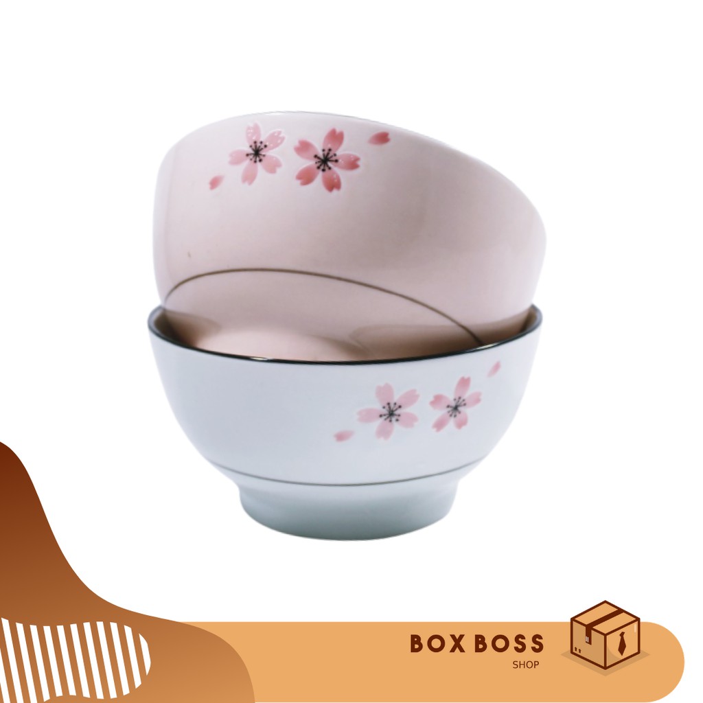 MANGKOK KERAMIK MOTIF SAKURA ST MORITZ 1 PCS