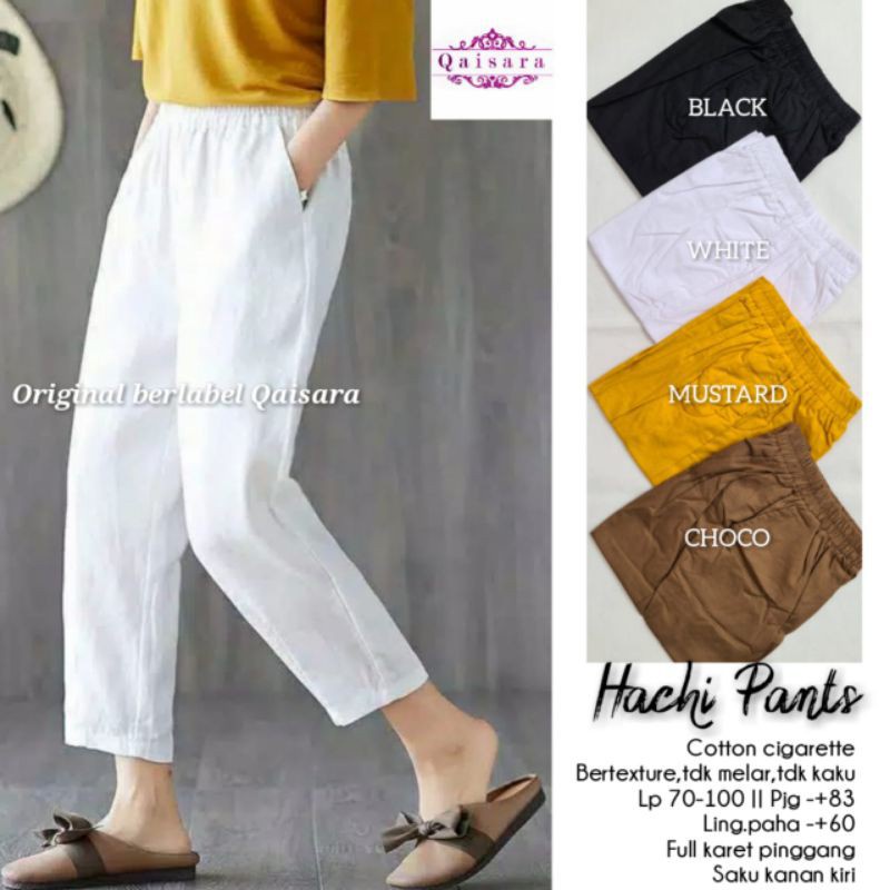 Linen Pants / Hachi Pants ( celana panjang wanita casual bahan linen rami )