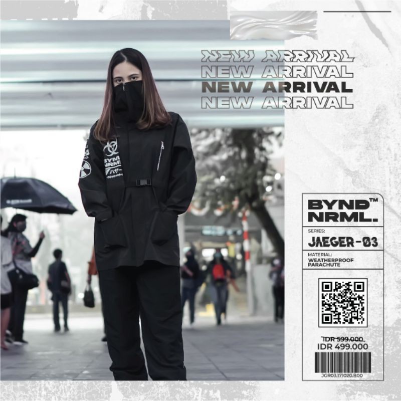 Techwear_JAEGER-03 UNISEX / Waterproof Parasut / Hoodie+Mask