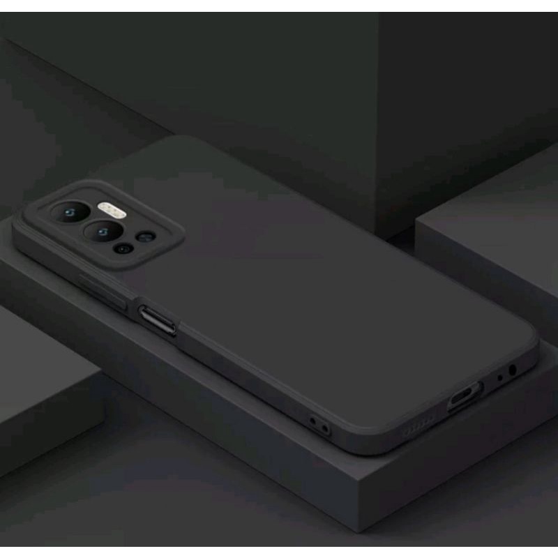 SILIKON CASE BLACK MACARON INFINIX NOTE 12