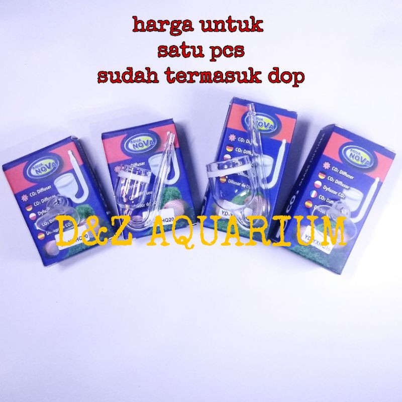 Glass Diffuser Co2 Difuser Kaca Aquascape 20 mm co2 Glass Mini 28 mm