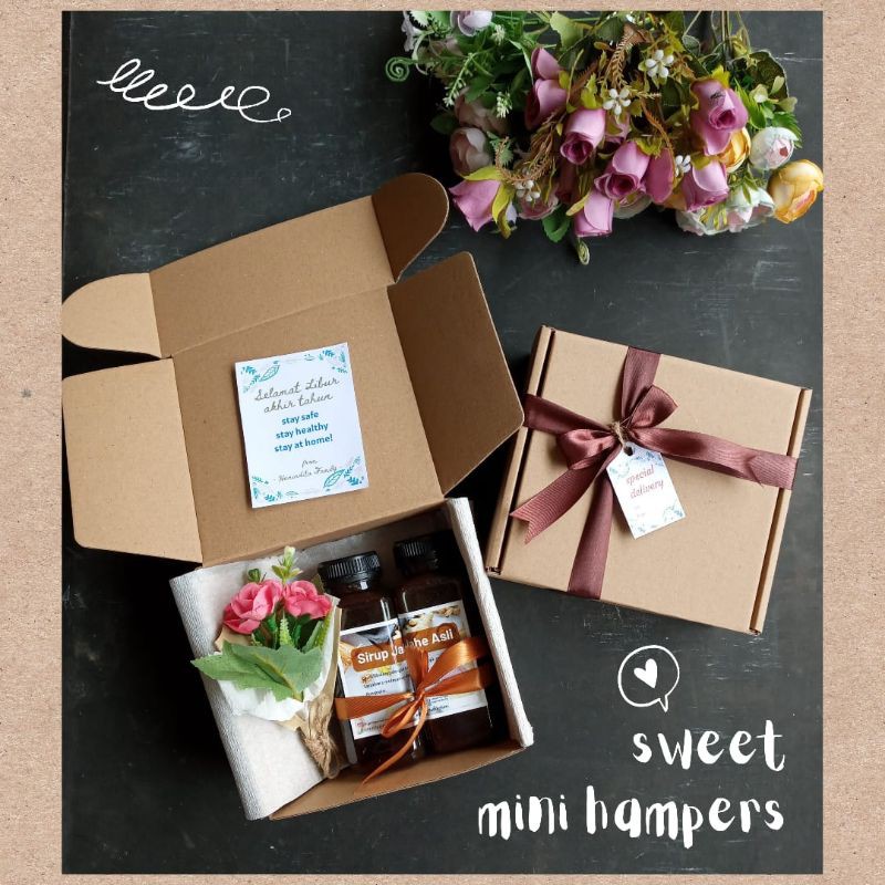 Hampers Sehat Isi Sirup Jahe dan Madu Asli hantaran / kado sehat