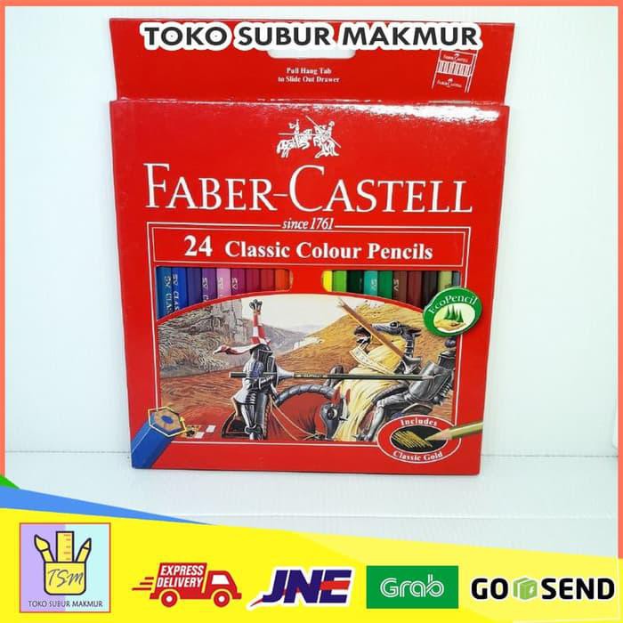 

PENSIL WARNA 24 WARNA PANJANG CLASSIC - FABER CASTELL