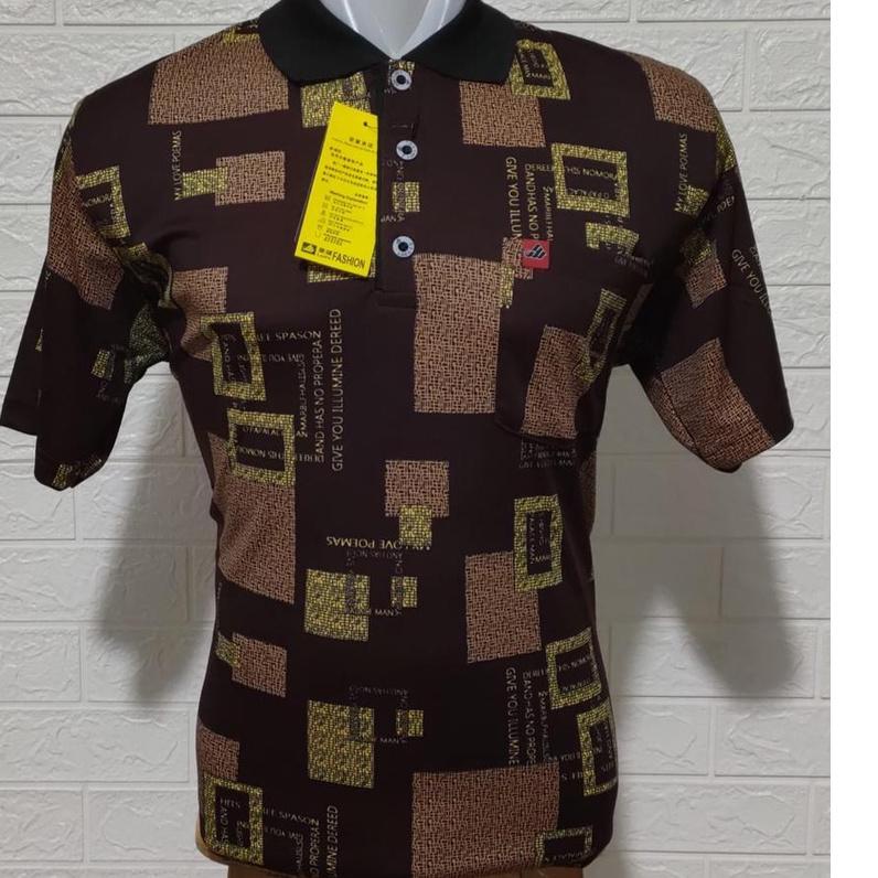 Jual Liso wear Kaos kerah pria kaos korea halus motip batik dewasa