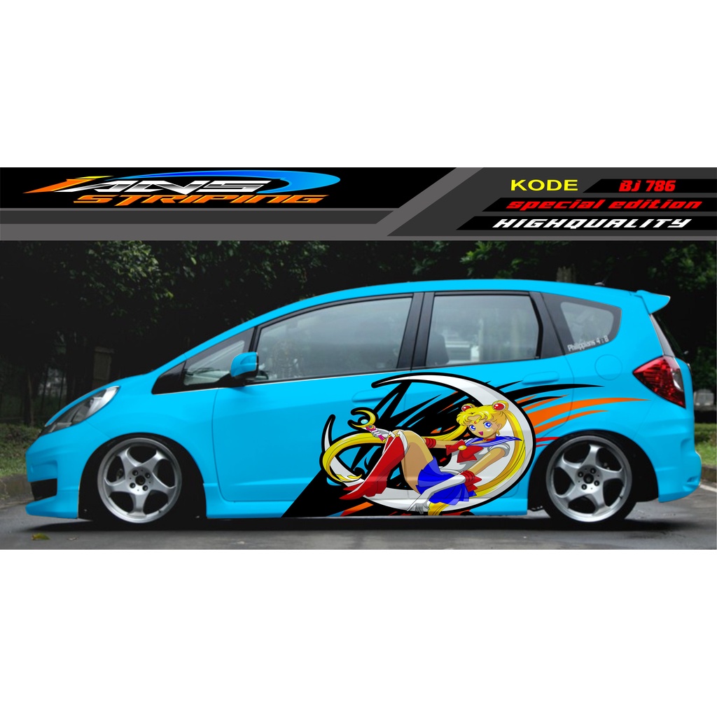 STICKER MOBIL JAZZ BRIO AVANZA SIGRA YARIS / STIKER VARIASI MOBIL / MODIF STICKER MOBIL 620