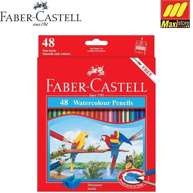 

:>:>:>:>] Faber Castell Watercolour Pencil Set 48 - Maxistore