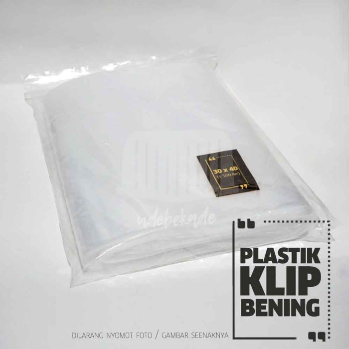 

Plastik klip bening 30 x 40 murah tebal sablon sambal kuliner fashion - BARU