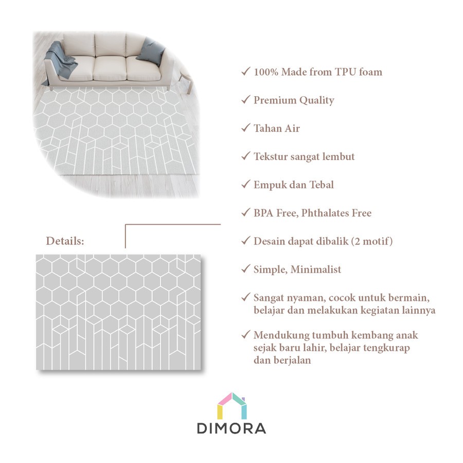 Dimora TPU Play Mat Large - Edge Gray