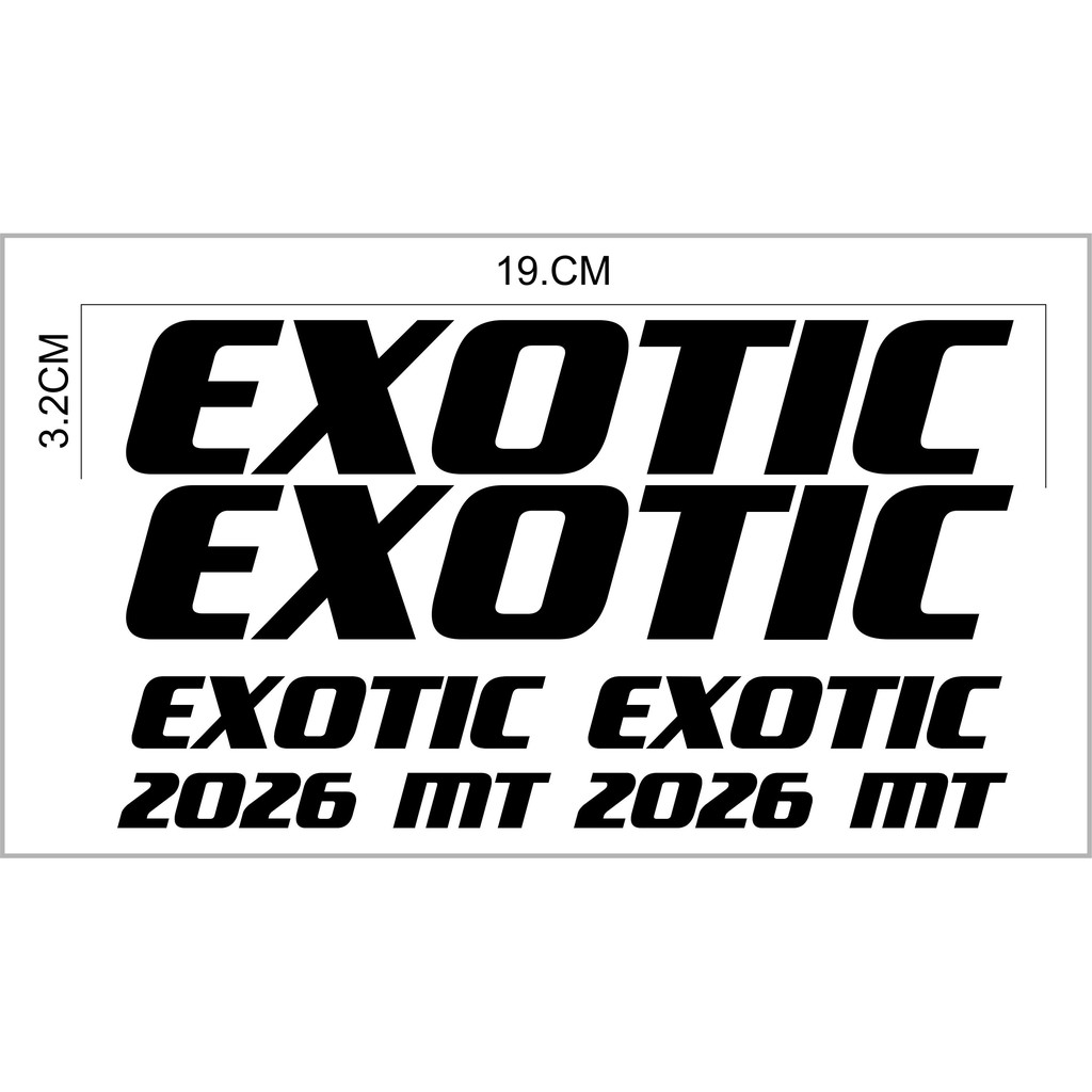 sticker frame sepeda exotic