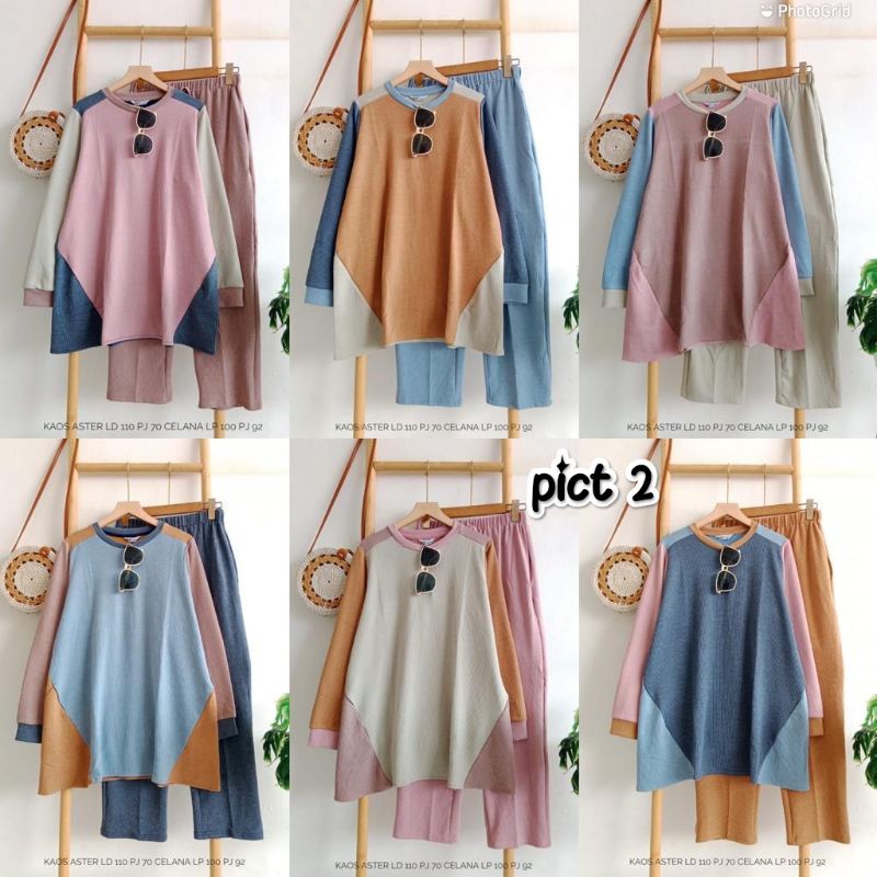 Setelan Motif Kaos Kekinian/ Setelan Katun Twill Rayon Premium HQ/ Setelan Crinkle Premium/ Setcel J