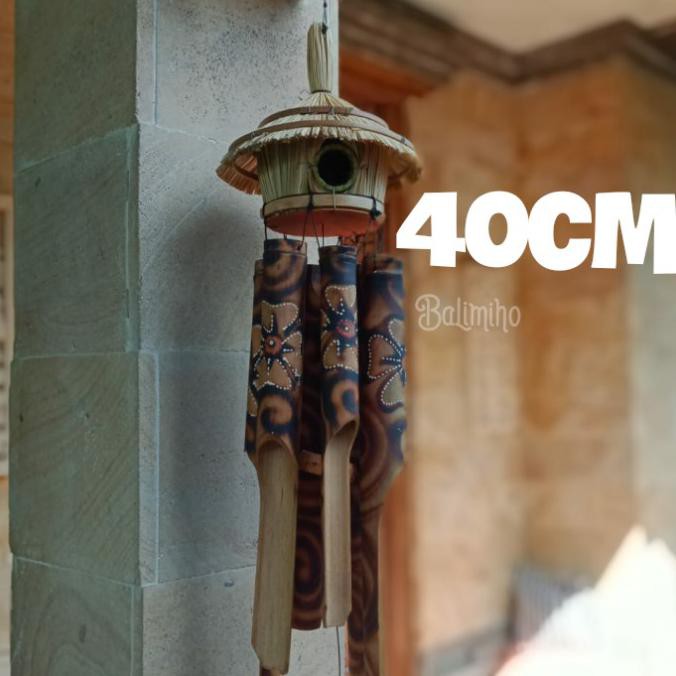 Buruan Serbu] Lonceng Bambu/Lonceng Angin Bambu/Gantungan Bambu/Jerami/Bali/Klontong - Model 1