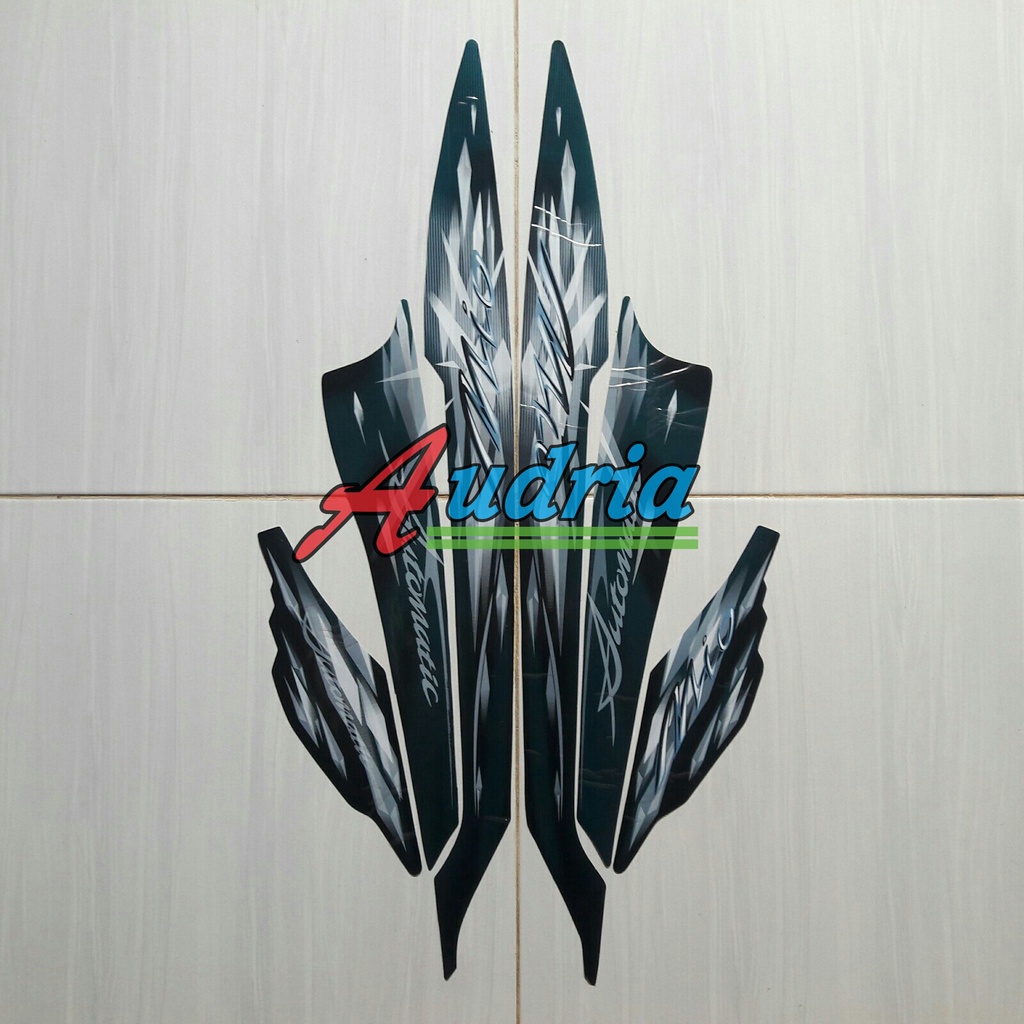 Stiker Striping Motor Yamaha Mio Sporty 2009 Hitam