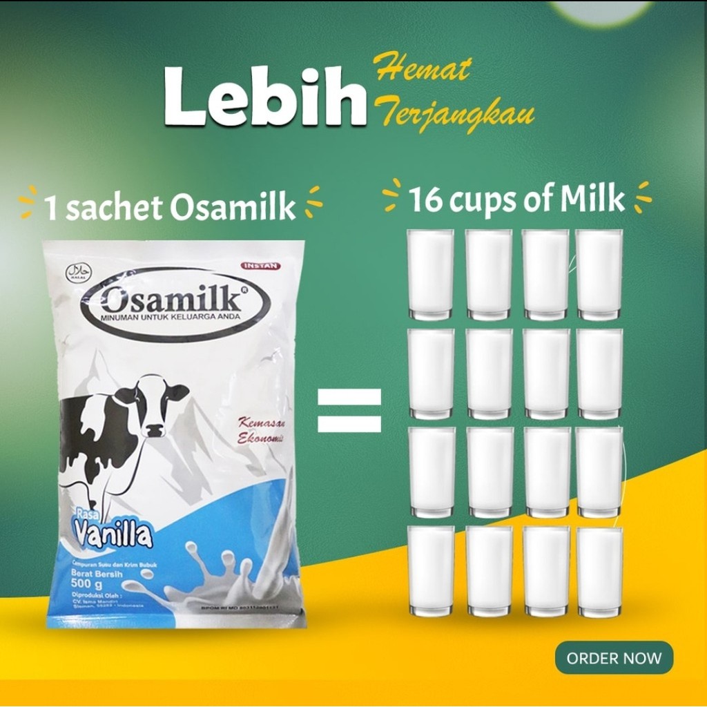 OSAMILK SUSU OSAMILK SUSU BUBUK SUSU PENGGEMUK BADAN SUSU KELUARGA SUSU KESEHATAN SUSU ANAK MURAH