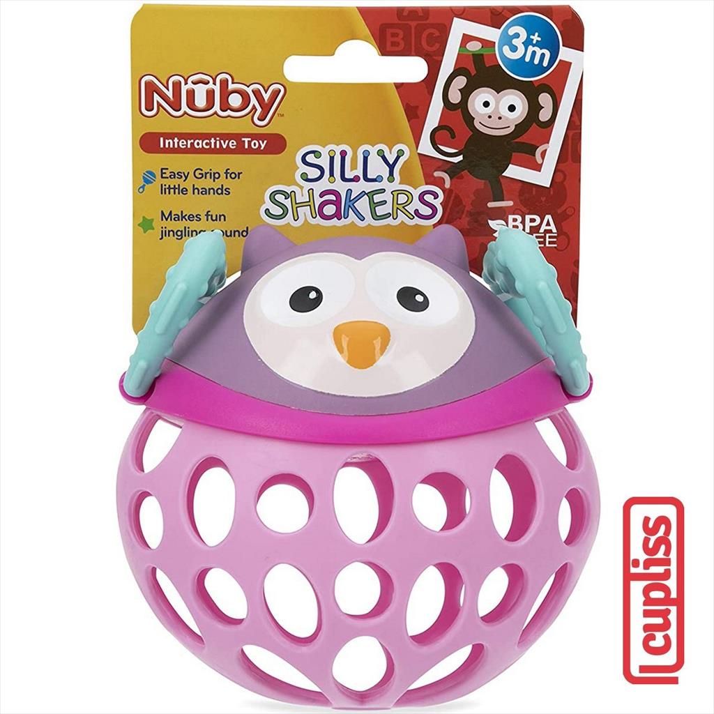 NUBY Silly Shaker Owl Mainan Gigitan Bayi Bola