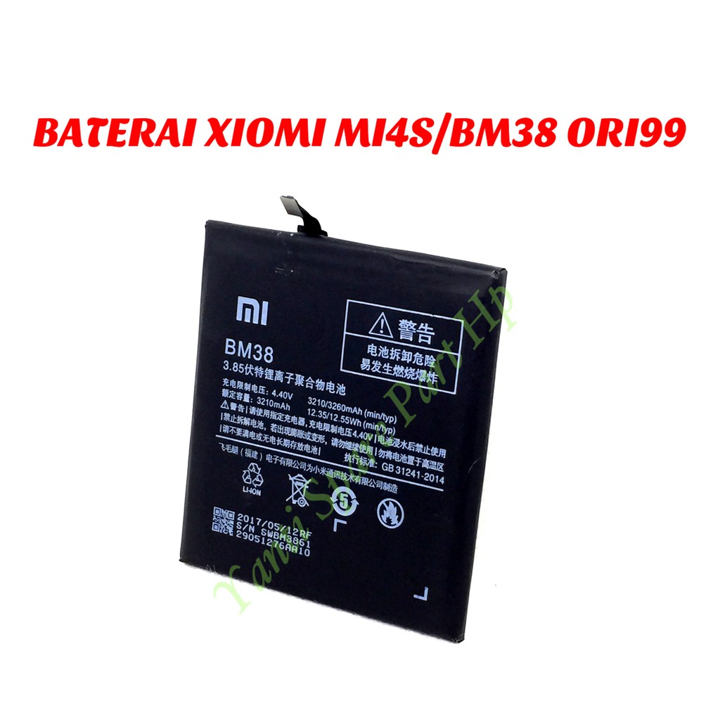 Baterai Xiaomi Mi4S Mi 4S BM38 Original New