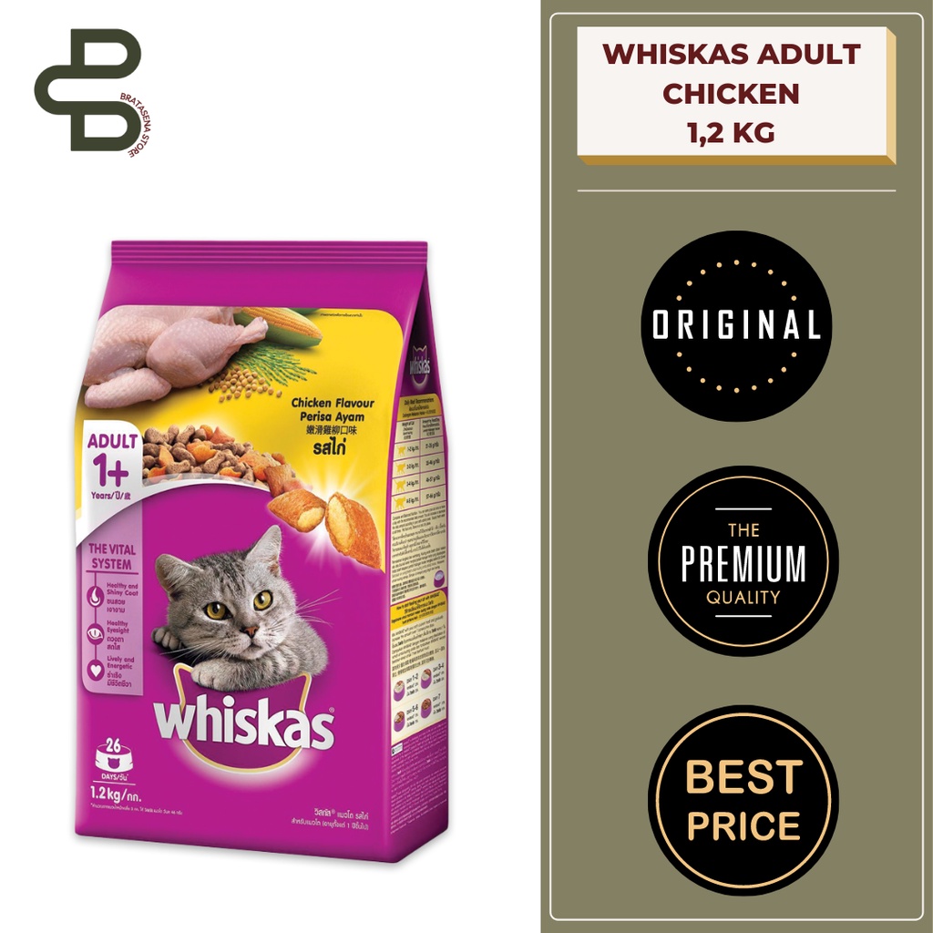 WHISKAS ADULT CHICKEN 1,2 KG FRESHPACK