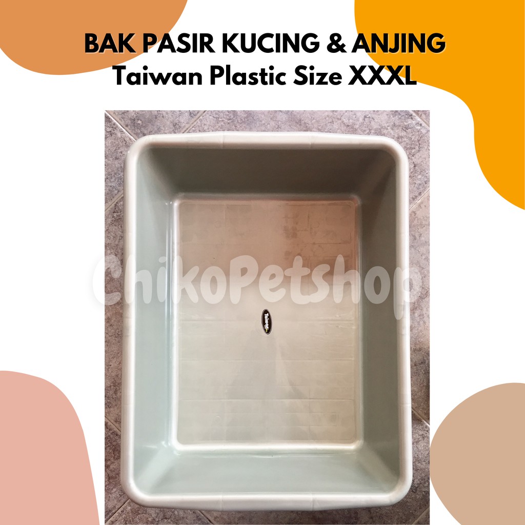 BAK PASIR untuk poop KUCING &amp; ANJING Taiwan Plastic Size XXXL