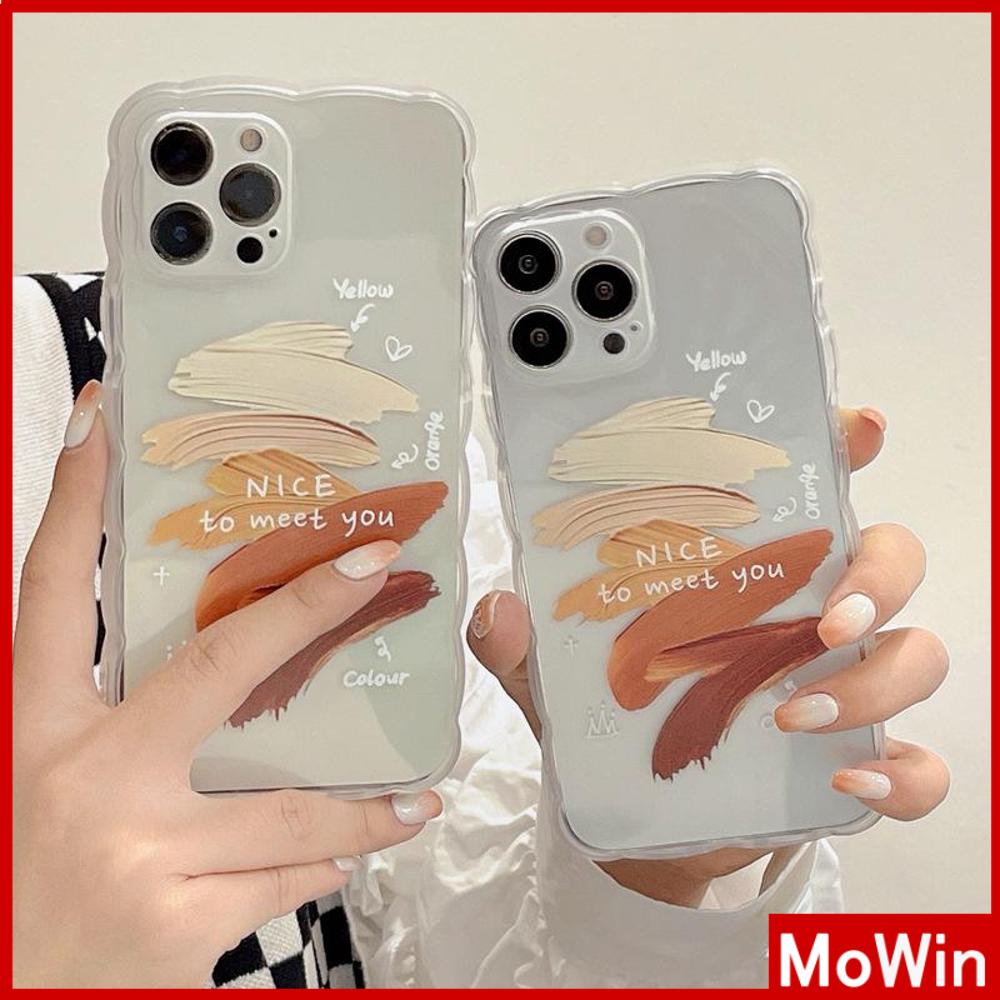 iPhone Case Silicone Soft Case Clear Case Wave Non-Slip Shockproof Camera Full Coverage Protection Paint Art For iPhone 13 Pro Max iPhone 12 Pro Max iPhone 11 iPhone 7 Plus