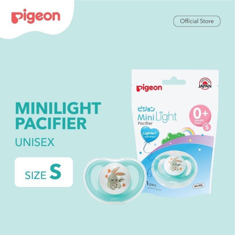 Pigeon Minilight Pacifier Boy Girl Unisex Empeng Bayi Size S, M, L