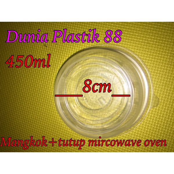 SPECIAL  1DUS MANGKOK + tutup tahan panas microwave oven 450ML PUSPAN BINTANG