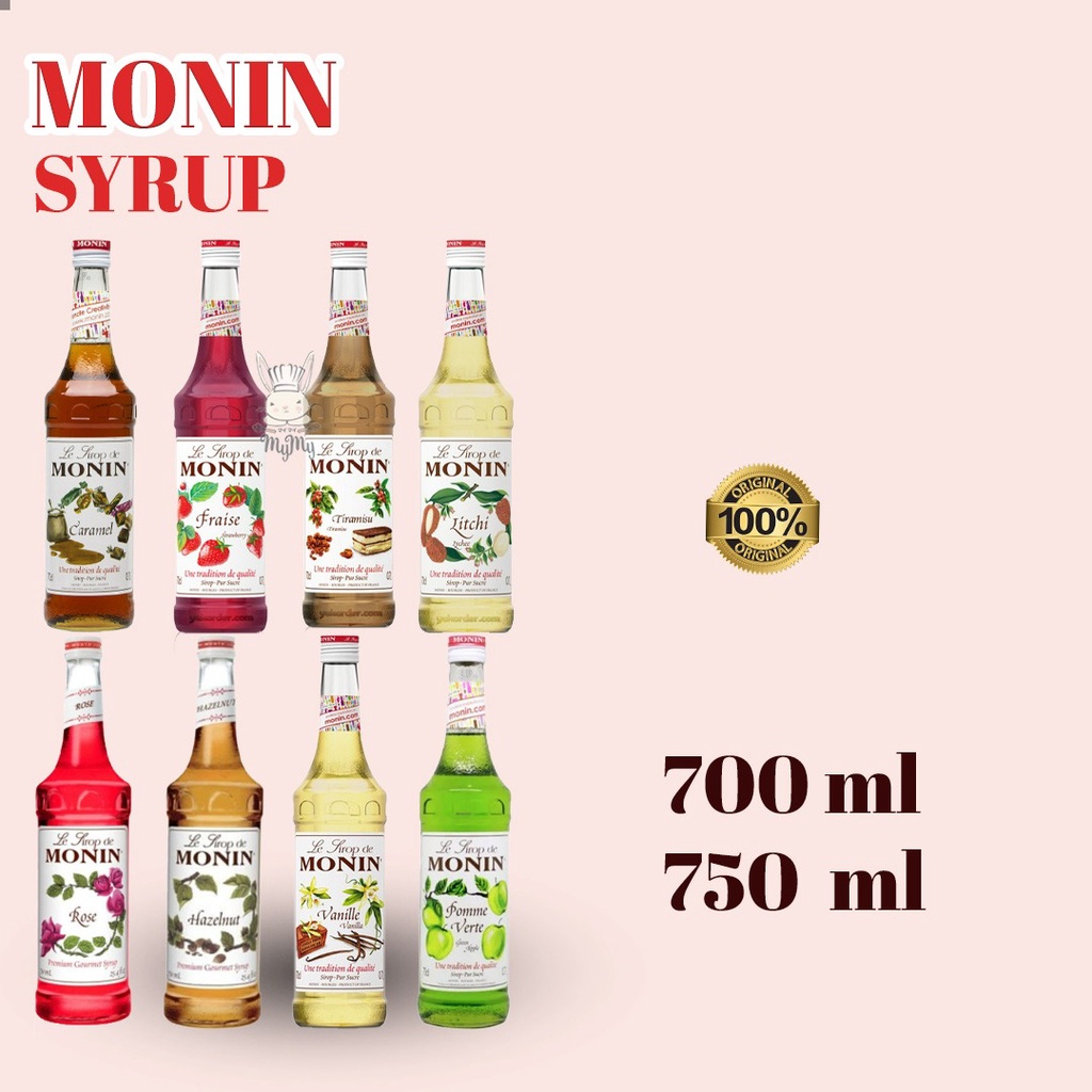 

MONIN SYRUP / SIRUP MONIN 700 ML & 750 ML