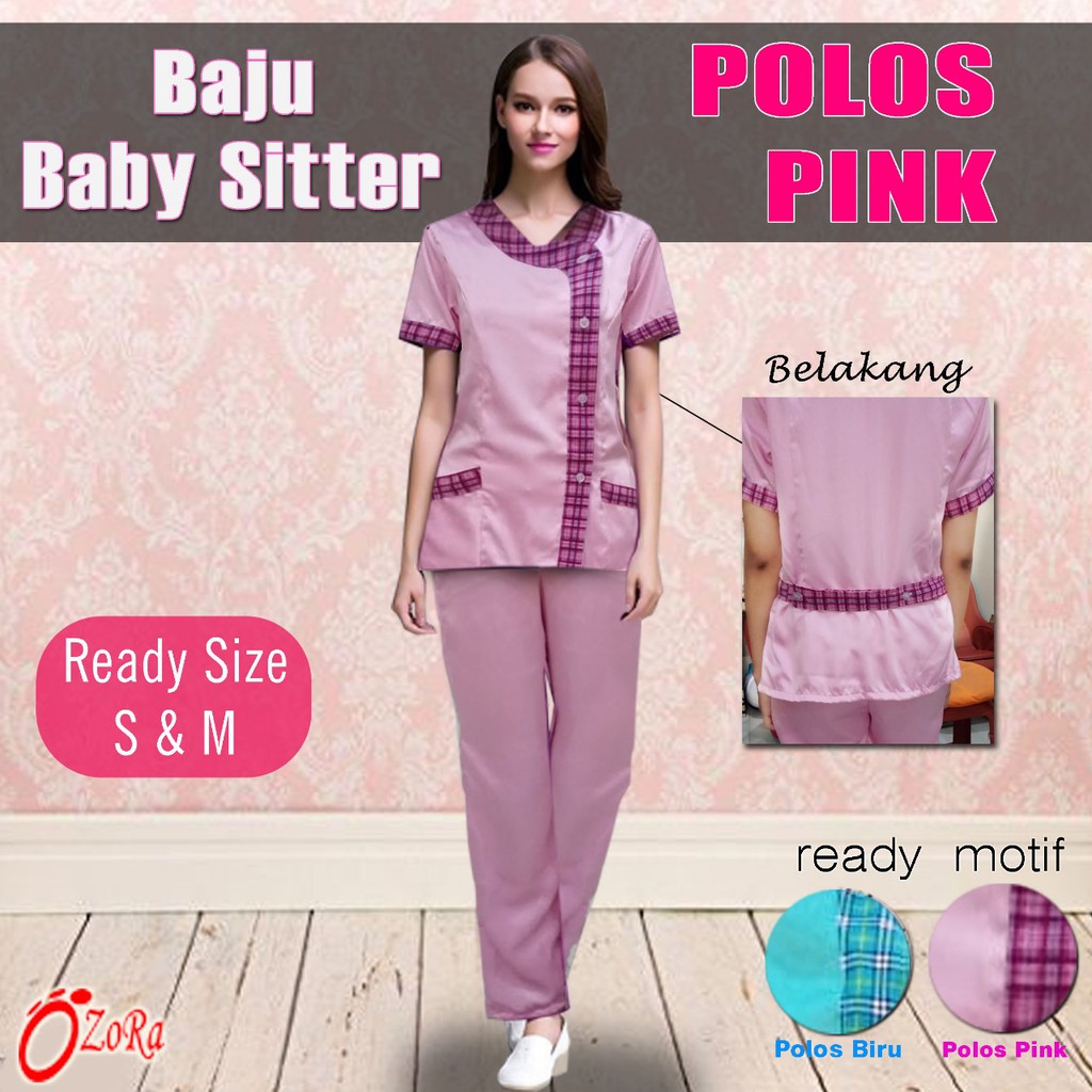  Baju  Baby Sitter  Seragam Nanny Brand Ozora celana panjang 