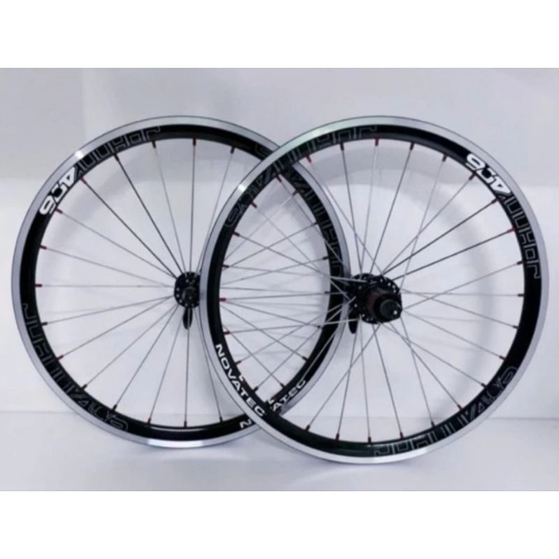 Wheelset Novatec Johnny 20 inch 406 rimsbrake sepeda lipat minivelo