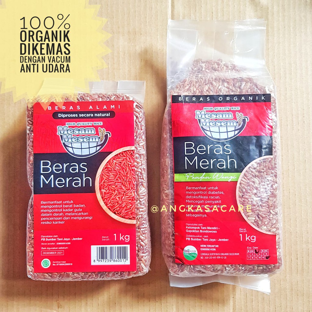 

[ORGANIK] BERAS MERAH ORGANIK / ORGANIC RED RICE / BERAS MERAH PANDAN WANGI / BERAS ORGANIK