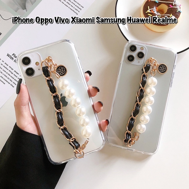 Case Rantai Channel Grip Casing ALL PHONE TYPES SAMSUNG A22 4g 5g A32 A72 A52 M62 Xiaomi Mi 11 A3 A2