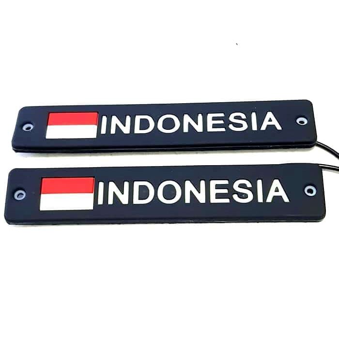 LED Plat Nomor Bendera Indonesia