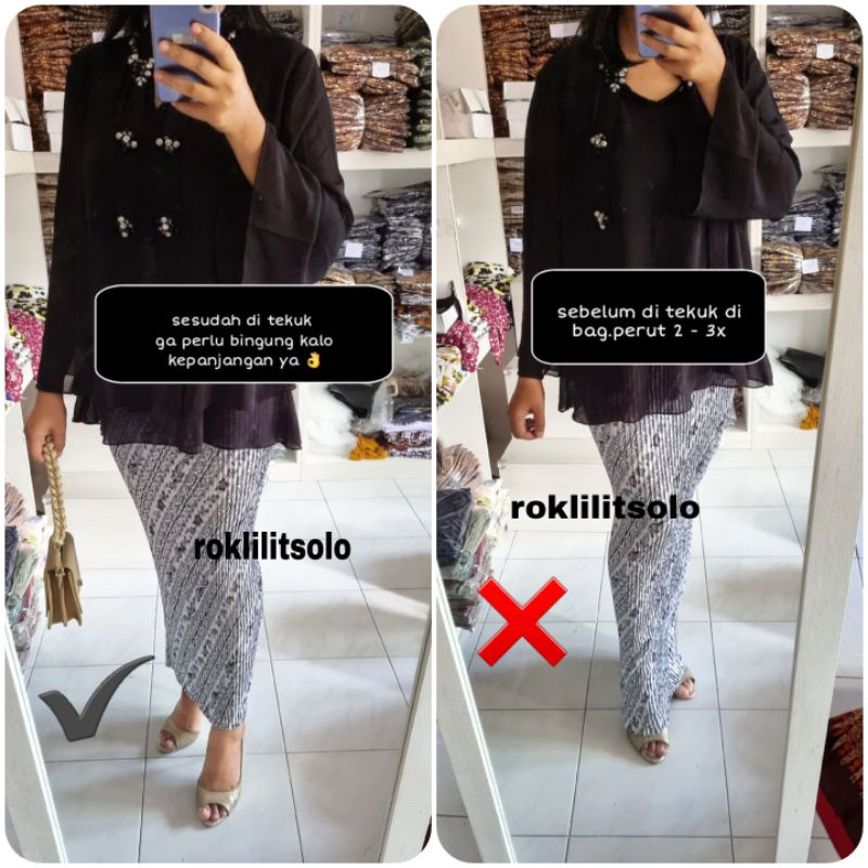 ROK PLISKET BATIK / ROK PLISKET / BAWAHAN KEBAYA / ROK KEBAYA / ROK WISUDA / ROK KONDANGAN
