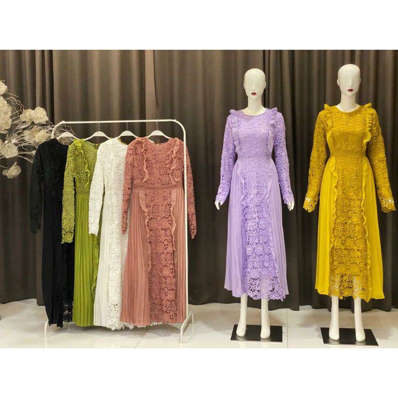 Dress Brukat Mewah by Vivorie