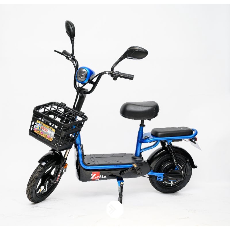Sepeda Listrik Indobike type Zetta Biru
