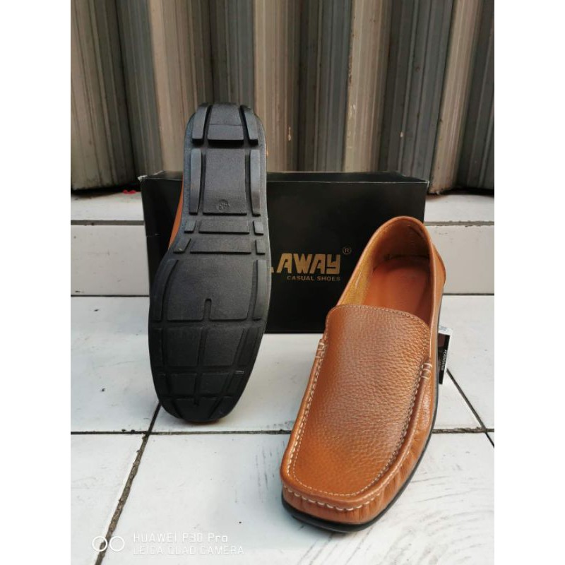 Sepatu Casual Kulit Pria Claway Big Size 44-46 ( Produksi Sendiri ) / Sepatu Selop Bustong Ogana Big Size 44-46 Og 01 ( Produksi Sendiri )