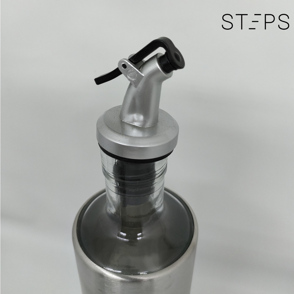 Botol Kaca stenlis OIL POT Dispenser Minyak Olive Oil/Sirup Kecap Saos/tempat bumbu/tempat minyak