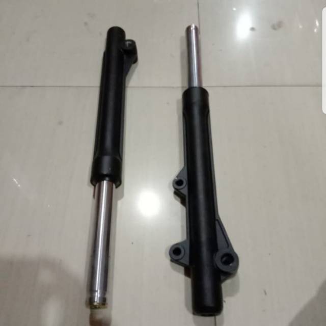 as shock depan+ tabung supra x 125New BLACK