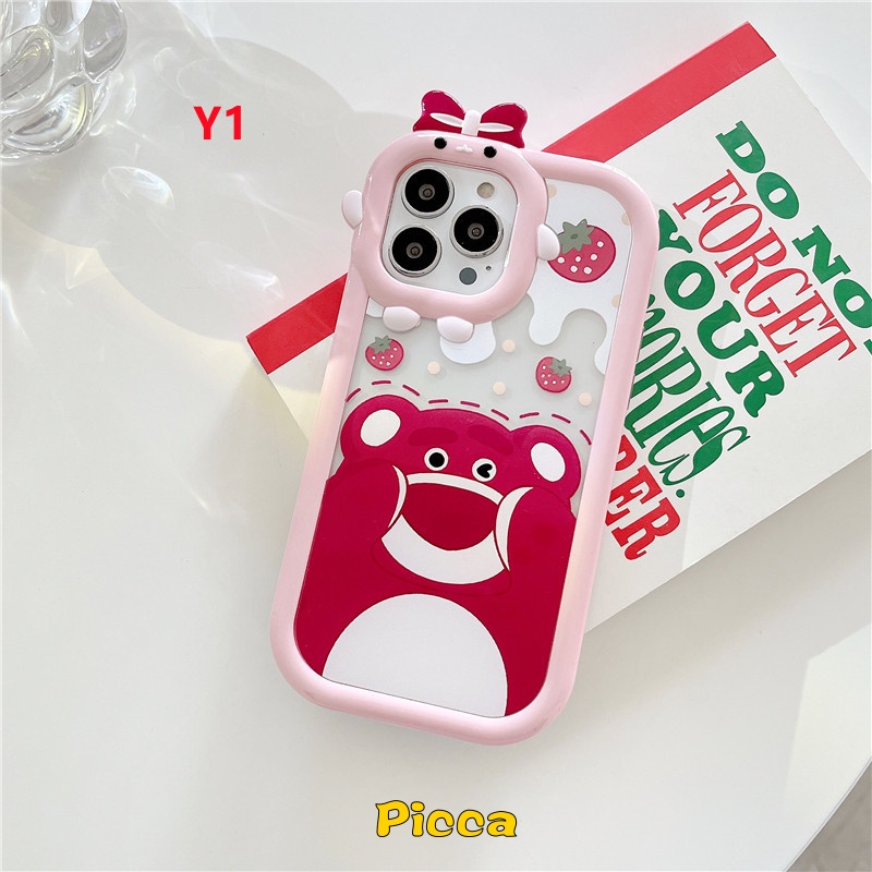 Lensa Desain Kartun Winni The Pooh Monster Untuk OPPO A15s A17 A33 A74 A55 A57 A76 A96 A3s A7 A5s A12 A53 A33 A74 A95 A16K A52 A16 A9 Reno 6 7Z A1 A5s Ani 5s 7s Az Af Case Pelindung Earphone Bluetooth Airpod