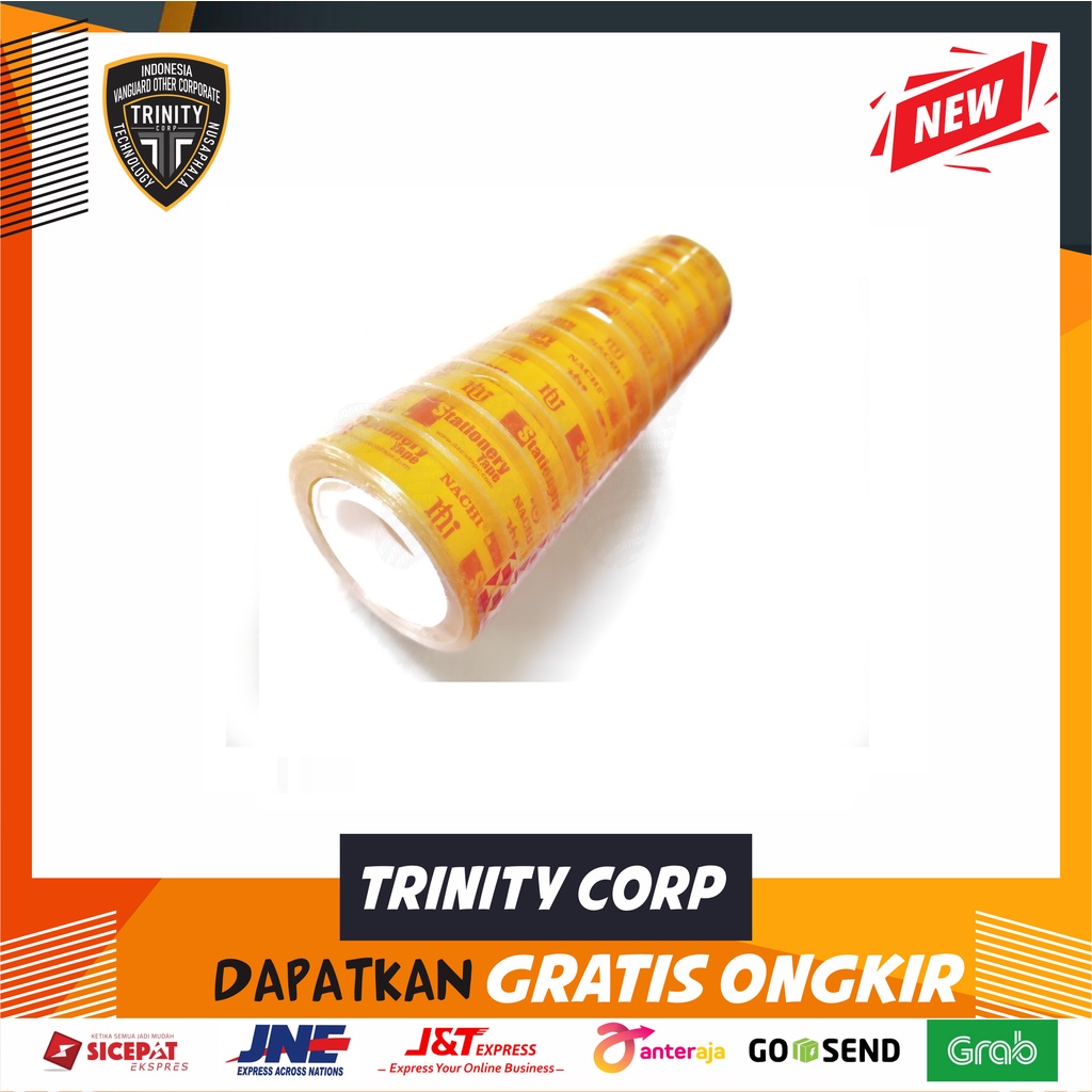 

Isolasi Tape kecil 12mm x 25yard Merk Nachi Per pcs