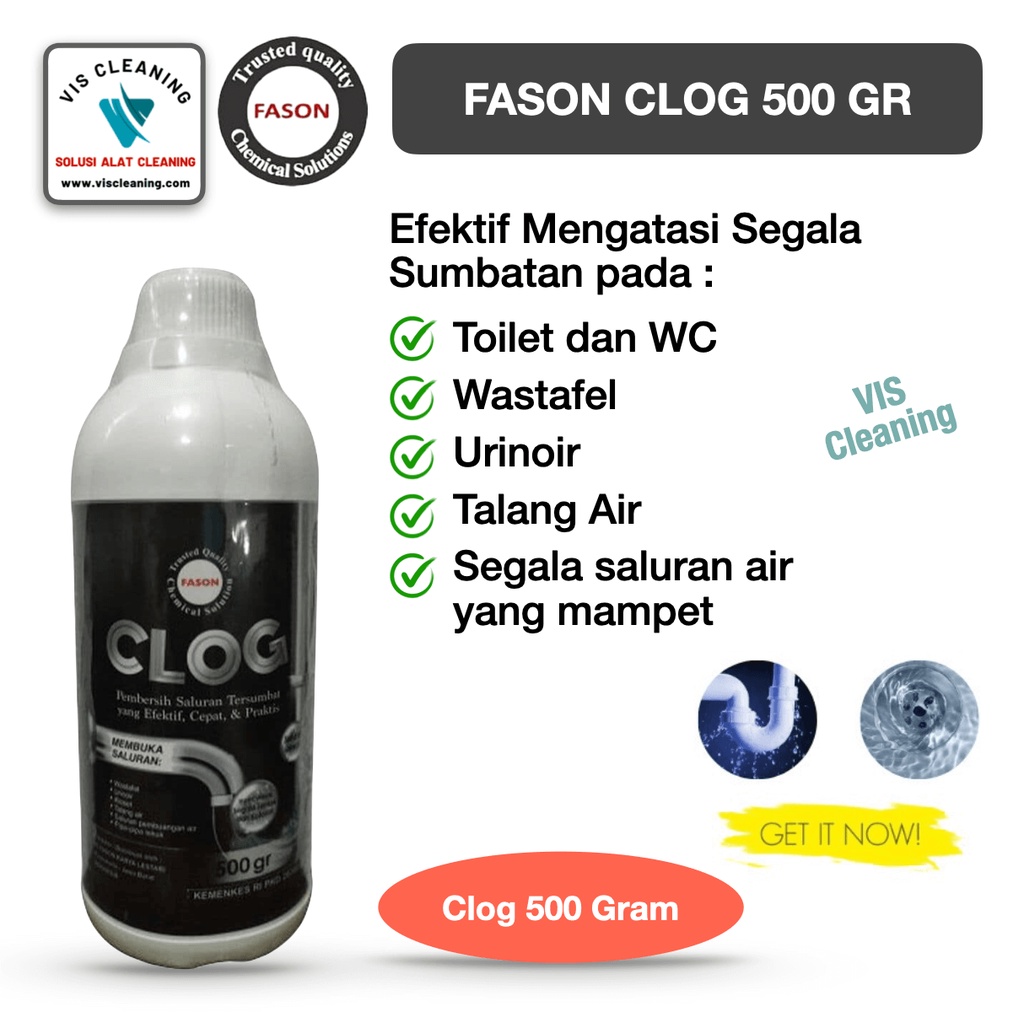 Pembersih Saluran Air (Anti Sumbat) FASON Clog 500 gr