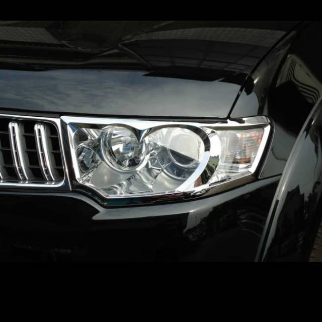 Garnis Lampu Depan Pajero Lama Chrome