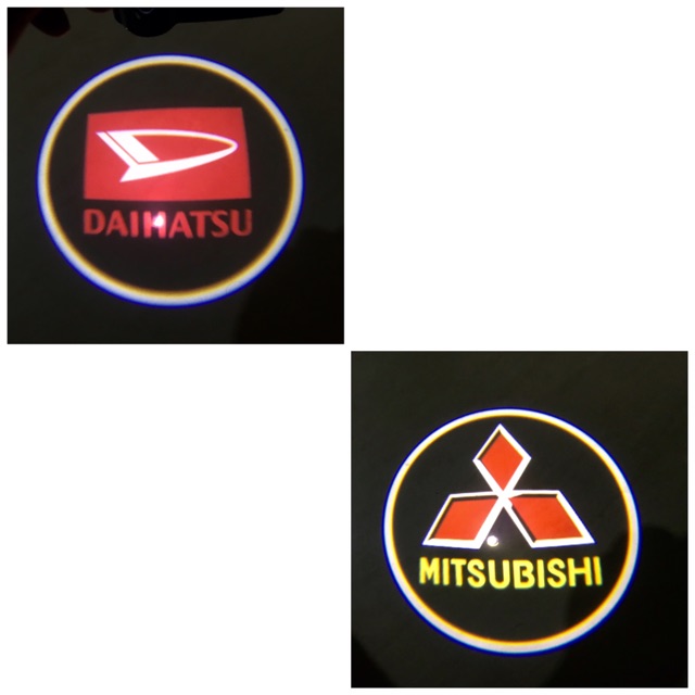 LAMPU LOGO LED PINTU MOBIL WIRELESS TANPA KABEL