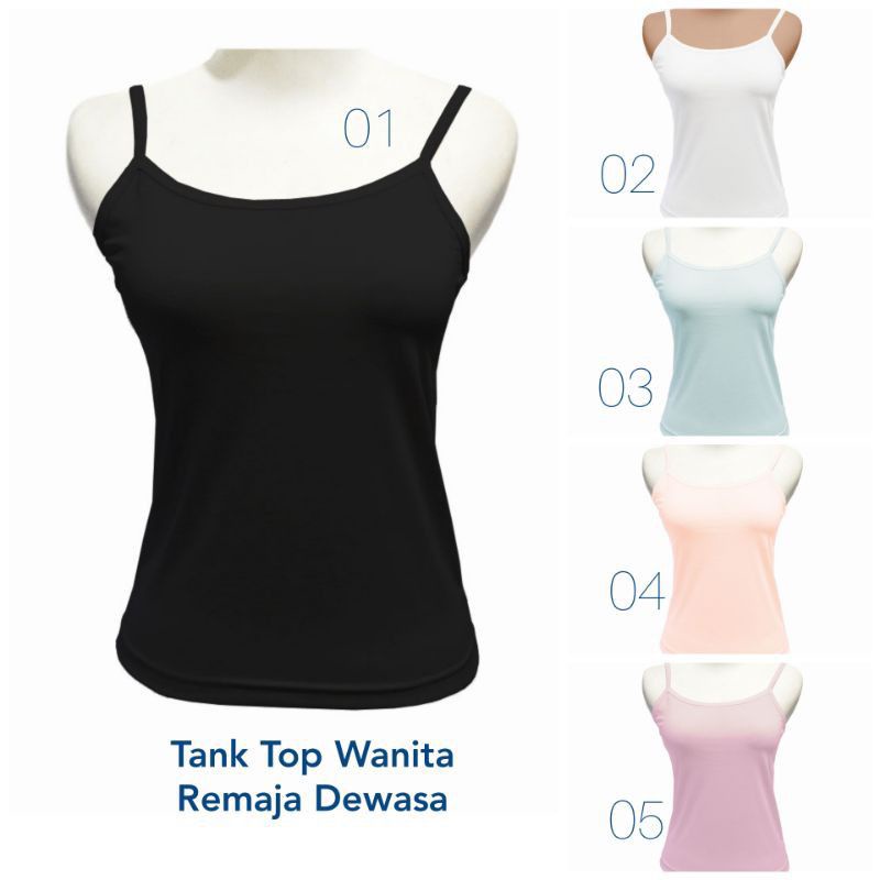 Tanktop wanita dewasa remaja polos ukuran M,L,XL,XXL  Pakaian dalam wanita kaos dalam wanita baju dalam wanita tanktop wanita tali kecil