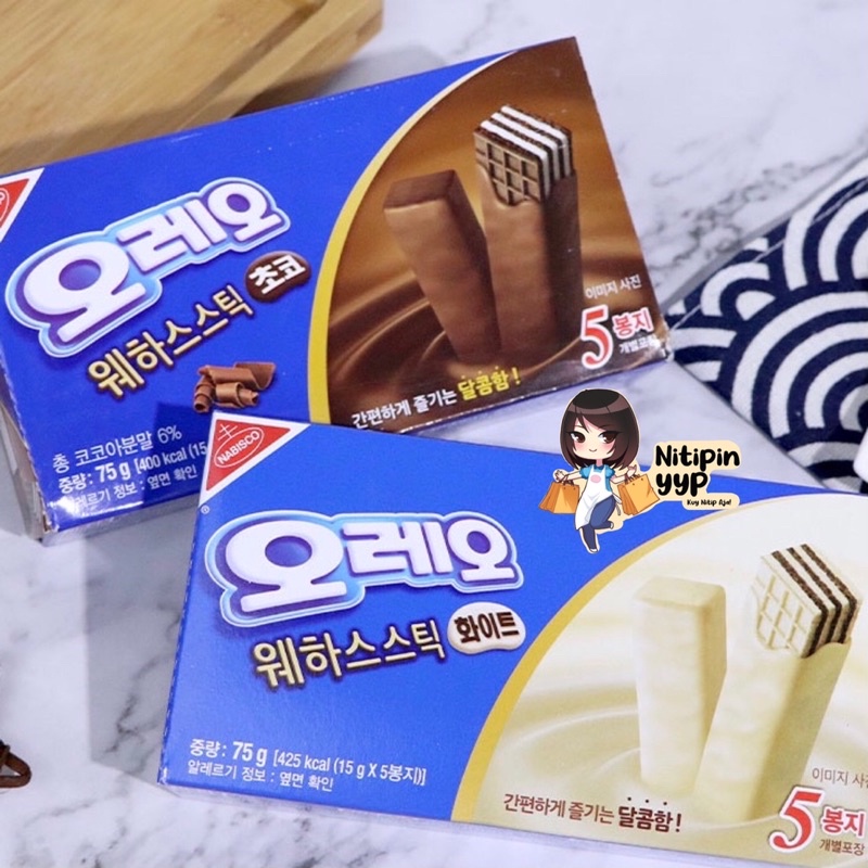 [ASLI KOREA] OREO Wafer Stick Biscuit - Oreo Waffle Korea isi 5 (75gr)