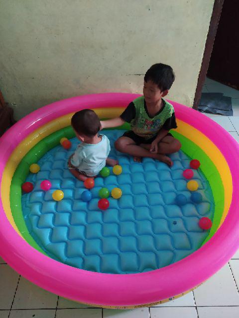 Kolam Renang Anak Pelangi BESAR 147x33 cm INTEX Sunset ...