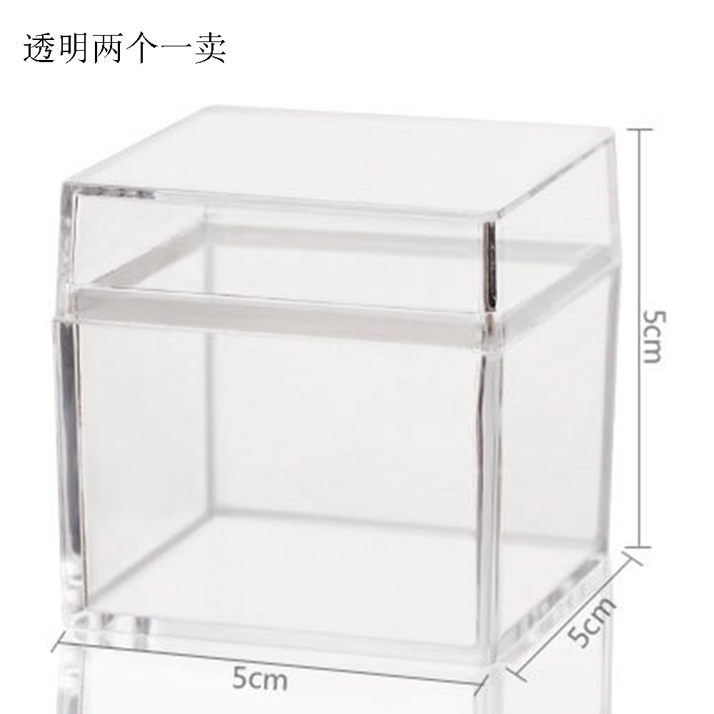 2pcs/set Storage Box Jewelry Display Clear Acrylic Jewelry Display Storage Box