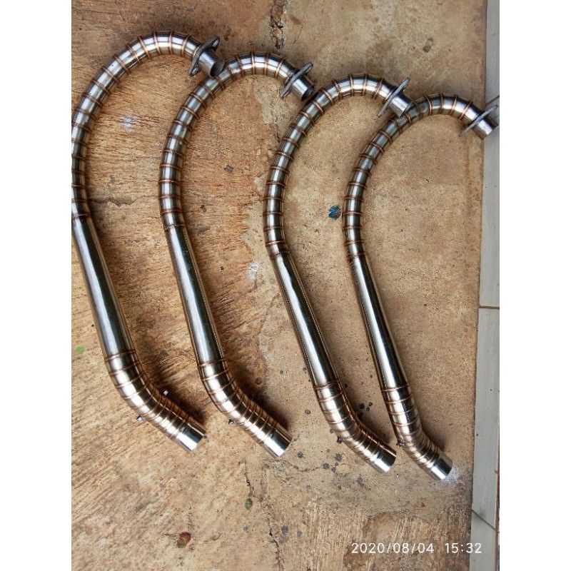 LEHERAN KNALPOT/PIPA JAWARA FULL CACING BUAT CB GL MP TIGER