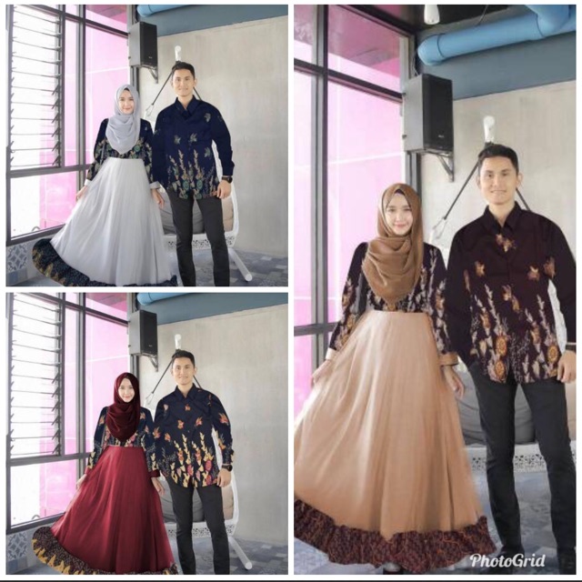 ZR Cp rinjani / Baju psangan muslim / couple batik murah