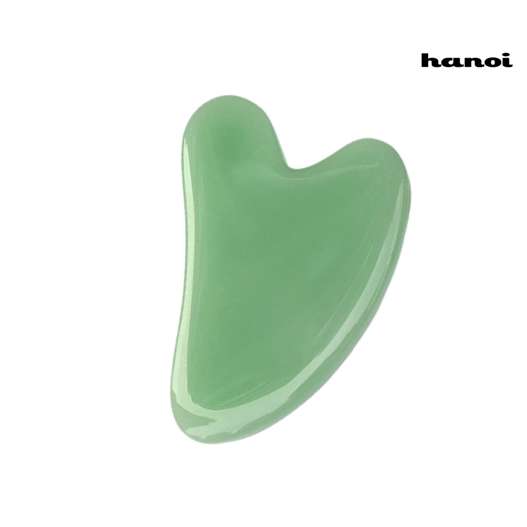 HQTM_Guasha Stone Heart-Shaped Body Massage Synthetic Face Massage Scraper Board for Unisex