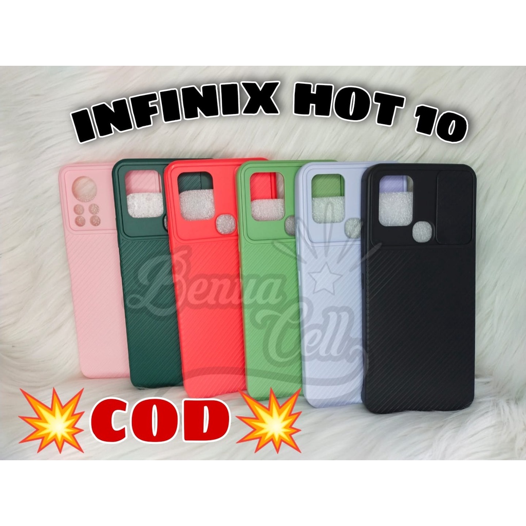 CASE SLIDE CAMERA INFINIX HOT 10,HOT 8,HOT 9, HOT 9 PLAY,SMART 4 SMART 5 SOFTCASE SLIDING - BC